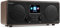 Audizio Foza - Internetradio WLAN, DAB Radio mit Bluetooth, Fernbedienung, 50 Watt, FM, AUX in, USB, MP3, Kopfhörer Anschluss, DAB+ Radio, Küchenradio, Dual Alarm, Sleeptimer - Holz