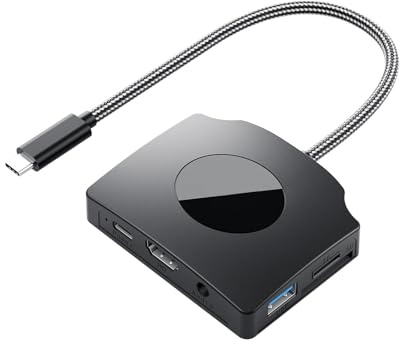 Docking station per notebook Laptop 4K 1080P 60Hz USB C Splitter Hub di uscita video HDTV Convertitori di porte per desktop Dock di gioco per laptop