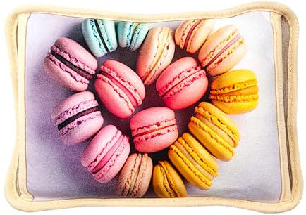 BullTek Borsa Acqua Calda Elettrica 26x19cm 500W – Scaldino Senza Fili Riscaldamento Rapido, per Mani, Pancia, Schiena e Piedi, Sollievo Dolori Mestruali e Muscolari, Design Macarons