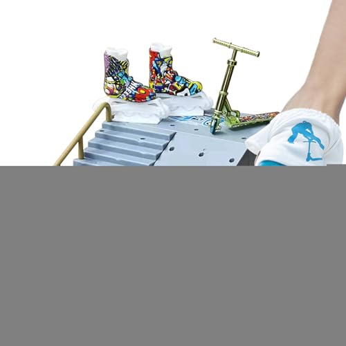 Kit Skate Park Fingerboard – 16x16x8,5cm Set Rampas Finger Skateboard | Mini Rampas Finger Skateboard, Kit DIY Parque Completo Con 11 Piezas | Entrenamiento Y Regalo De Cumpleaños Para Niños Y Adolesc
