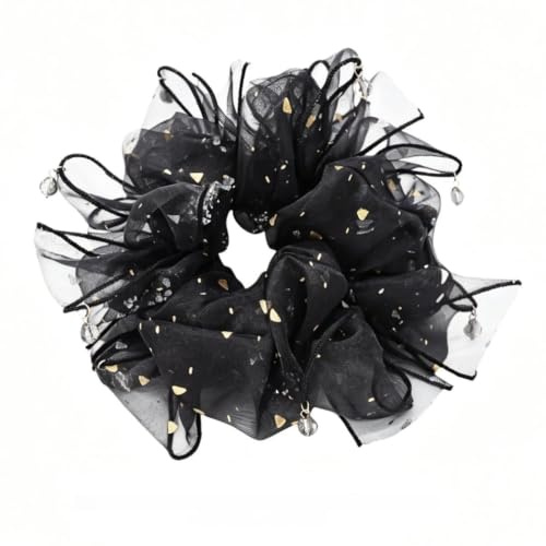 Grand élastique à cheveux pour femme, style Instagram, tendance, polyvalent, volumineux, accessoire pour cheveux, queue de cheval haute, 4 pièces
