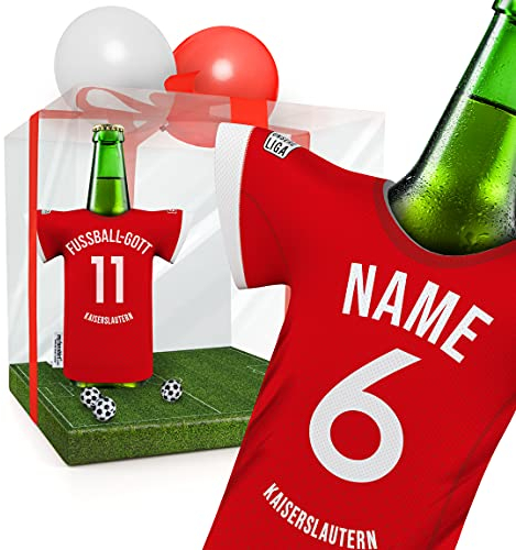 PERSONALISIERT KAISERSLAUTERN Trikotkühler Fanartikel Männer | Passend für Kaiserslautern KAISERSLAUTERN | Mann Freund Bruder Geburtstag Weihnachts-Geschenk Wichtel Flaschenkühler by MYFANSHIRT.com