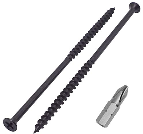 SKIR'CO Lot de 60 vis avec finition phosphatée noire 4,8 x 130 mm pour cloison sèche, vis à bois, tête cruciforme, vis pour plaque de plâtre