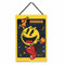 Pac-Man Jumping Hanging Wood Wall Decor - Fun Pac-Man Schild für Spielzimmer oder Schlafzimmer