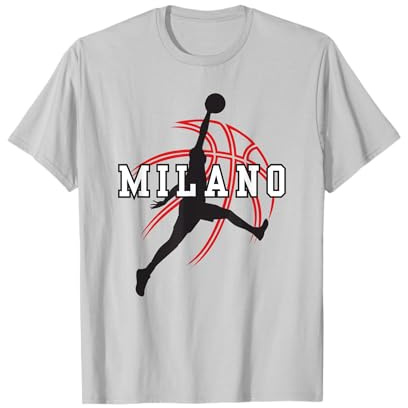 Tifoso Support Pallacanestro Milano Italia Pallacanestro Maglietta