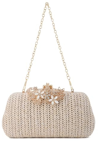 Syrads Bolso de Mano para Mujer - Bolso de Hombro para Playa, Noche, Cóctel, Fiesta y Boda