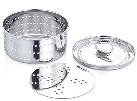 Crommie Stainless Steel Round Shape Paneer/Tofu/Cheese Maker Mould Machine Hard Presse Mold KIt For Paneer/Cheese Making (350ml)