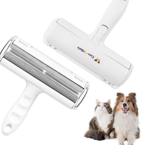 Rouleau Autonettoyant + Pinceau pour Poils d'Animaux - Brosse Magique Lavable pour Vêtements, Canapé, Tapis - Attrape Bouloches Réutilisable Idéal pour Chats et Chiens