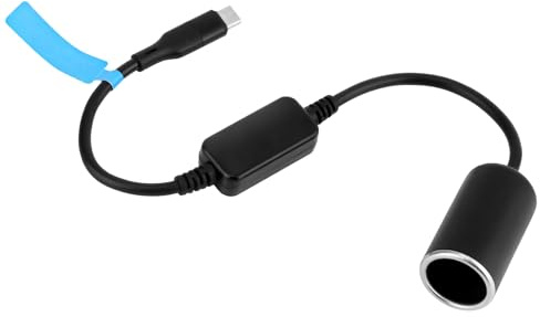 PEUTIER USB C Maschio a Sigaretta, 12V/18W Adattatore da Accendisigari a USB C Adattatore 12V USB C Cavo di Alimentazione Adattatore Presa Accendisigari per Rilevatore Radar Dash Cam GPS