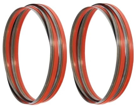 con una sierra, Sierras de cinta, 2 hojas de sierra de cinta de 3550 x 16 mm / 140 x 0,6 pulgadas de largo, 4 hojas de sierra TPI for corte curvo de carpintería, 170820