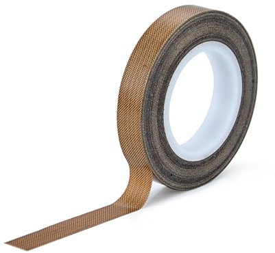 BLeezm Ruban Téflon Haute Température 10Mx10mm, Épaisseur 0.18mm - Résistant 300°C pour 3D, Soudage, Électrique