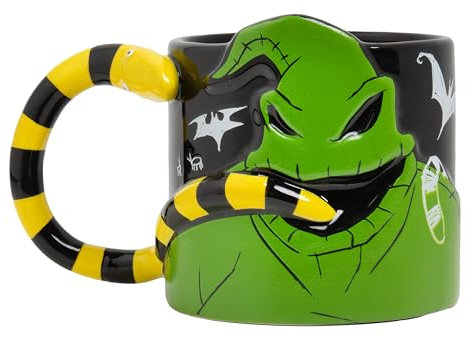 Paladone Nightmare Before Christmas Oogie Boogie Glow in The Dark Ceramic 3D Sculpted Mug, Officially Licensed Disney Gifts for Coffee, Tea, Hot Chocolate
