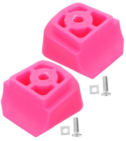 Outanaya 2pcs Kids Roller Skate Brake Blocks Pink Non-slip Replacement Universal Inline Skate Toe Stoppers Sturdy Safety Accessories for Children’s