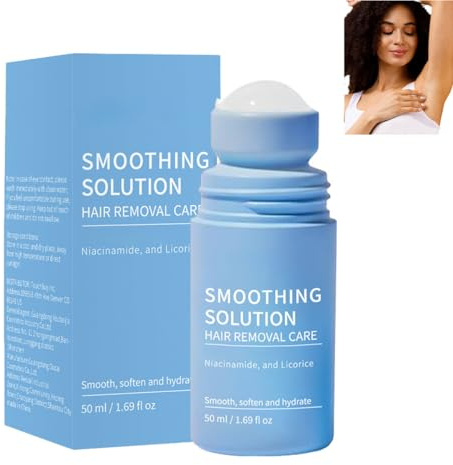 Crema da barba, soluzione depilatoria e siero per la cura dei peli incarniti con sfera rotante, per ascelle, gambe e corpo, trattamento lenitivo per le protuberanze cutanee, esfolianti delicati (1PCS)