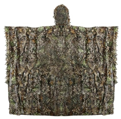 3D Effect Camouflage Cape - osynliga kläder för fotografering av fågeljakt med andningsbara lövdesign | Djurfotografi Invisibles Kläder Döljande utrustning för utomhusobservation