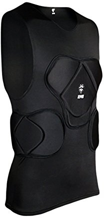 Lalander - Maglia protettiva imbottita, per sportivi, per calcio, basket, paintball, arti marziali, rugby, e, S