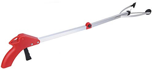 Trash Grabber Grabber Tool Raccoglitore di rifiuti Raccogli rifiuti per Foglie da Giardino(Red Handle)