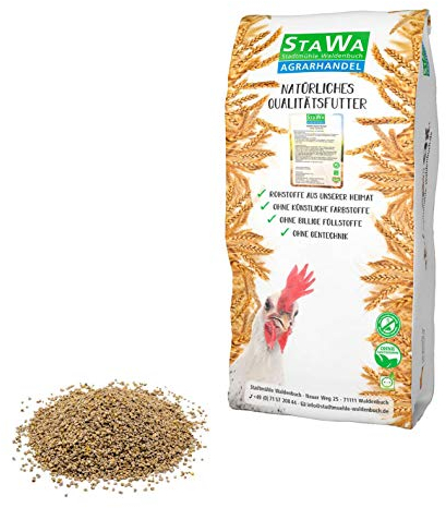 STAWA Wachtelkükenfutter Brösel, mit 29% Rohprotein, ohne Gentechnik, ohne künstliche Konservierungs- und Farbstoffe, 25 kg