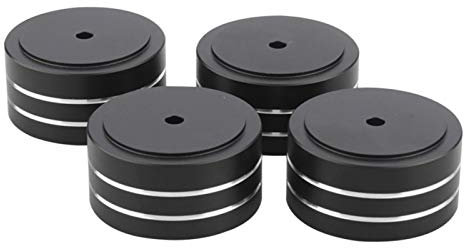 Speaker Isolation Feet Bumpers, 4pcs 40x20mm Aluminum Alloy HiFi A MP Solid Speaker Isolation Feet Pad, Subwoofers, Home Theater, Electronics, Audio Equipment Isolation Stand