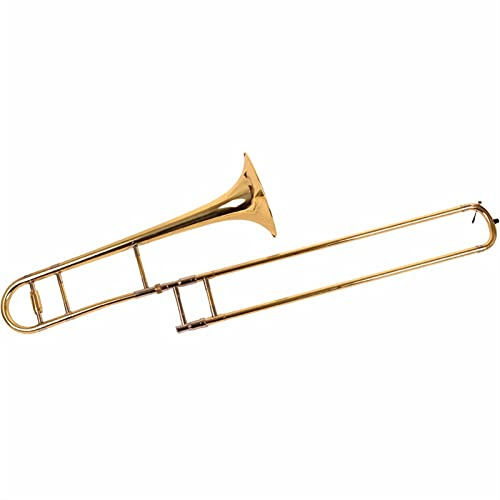 Trumpets Beginner Professional Tenor Trombone B Flat Tenor Horn with Trombone Mouthpiece and Gloves Gold Brass Wind Instruments Trumpet Set