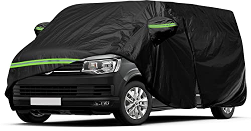 Autoabdeckung Ersatz für VW T5 T6 LWB, Wetterfeste UV-beständige Autoabdeckung Vollgarage Ersatz für VW Transporter Multivan Caravelle (für VW T5 T6 LWB, L530(490-530cm))