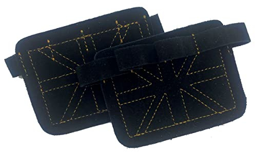 HOUSON grip pads for pull-ups, fitness, bodybuilding & strength training, fitness gloves grip pads hand pads gloves for strength training bodybuilding gym black