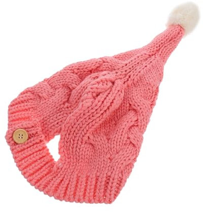 CHILDWEET 1stück Knitted Hat Für Jungen Und Mädchen Warme Mütze Aus Handgestrickt Herbst Und Wintertauglich Mit Süßem Pompon Für Drinnen Und Draußen Langlebig Und Praktisch