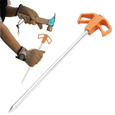 Robuste Zeltheringe – Stahl-Heringe für den Außenbereich, wasserdicht, Zelthering, Zelthering für Strände, Camping, Picknicks und Höfe