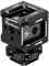 Support de griffe à 3 ports, adaptateur de griffe avec filetage de 6,35 mm, accessoires de flash, pour appareil photo, flash LED, moniteur de flash et cage de microphone