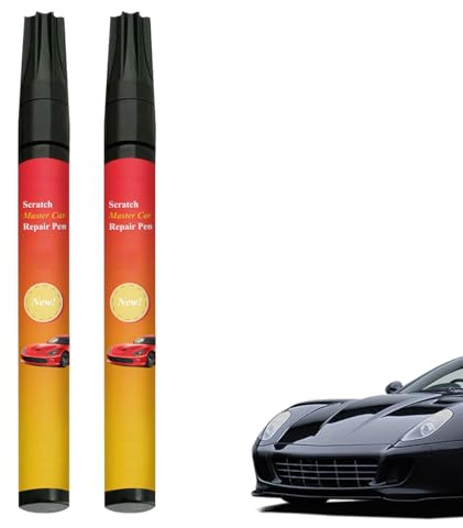 2 PCS Stylo Anti Rayure Voiture, Stylo Anti-Rayures, Stylo de réparation de rayures pour peinture automobile et mobilier, vernis de protection