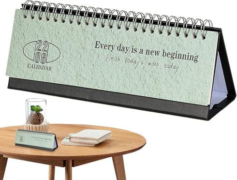 Calendario de escritorio 2026 – Bloques semanales grandes a rayas – Calendario de escritorio pequeño 2026 | para planificar el hogar, oficina, aula, dormitorio, trabajo, estudio, Navidad, Año Nuevo