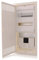 Intratec Multimediaverteiler & Sicherungskasten Kombi Unterputz, IP30, 717x346x92mm, 2-reihig, 24+4 Module, Stahltür, Weiß RAL 9003, Kommunikationsverteiler