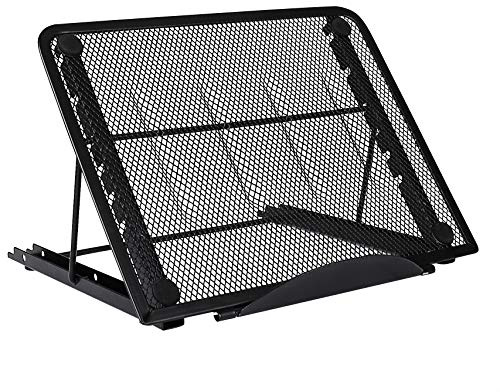 Soporte para portátil con ventilación, multiángulo, Plegable, de Acero Inoxidable, para MacBook Air Pro, Lenovo, DELL, Color Negro