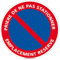 Panneau de Signalisation Autocollant. Panneau Interdiction. Panneau Parking, Panneau d'information Adhésif souple - Diamètre 125 mm - Prière de ne pas stationner emplacement réservé -