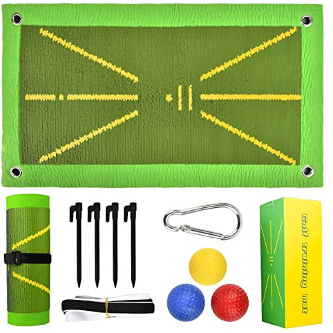 OctBird Golf Training Mat for Swing Detection Batting, Golf Divot Mat Analysis Swing Path and Correct Hitting Posture Golf Practice Mat, Golf Training Aid Equipment
