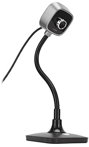 Cámara USB 1080P HD, Cámaras de Ordenador de Enfoque Manual Full HD, Micrófono de Reducción de Ruido Integrado, Cámara Web de ángulos Ajustables, sin Controlador, para