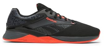 Reebok Nano X4, Sneaker Unisex - Adulto, Pugry6 Black Orgfla, 42.5 EU