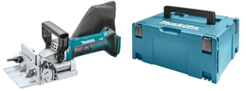Makita DPJ180Z 18V Li-Ion LXT Biscuit Jointer- Batteries and Charger Not Included & 821551-8 Makpac Connector Case Type 3