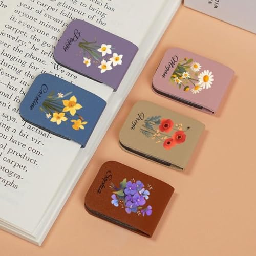 Marque-page magnétique doux personnalisé avec nom, marque-page personnalisé de naissance, cadeau d'anniversaire pour lecteur, accessoire de livre