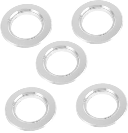 ANDRESLAD Anillo Evitar Daños Nido Protector Antimordeduras Reemplazable de Hierro Plateado, Paquete de 5 Piezas para Caja de Cría de Pájaros