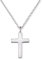 Engelsrufer Damen Halskette aus Sterling Silber und schlichtem Kreuz Anhänger silber - Karabinerverschluss - in zwei Längen verstellbar - Länge: 42cm