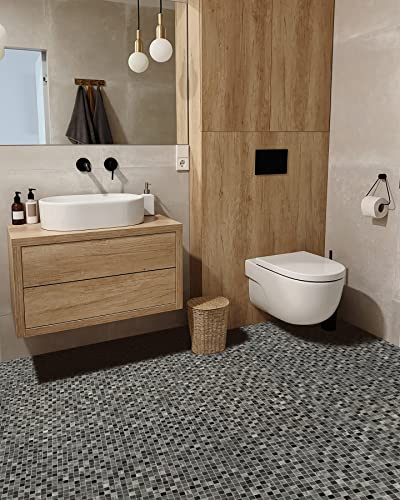 Geschäumter PVC-Bodenbelag BONUS 461-04 Mosaik - grau 200x300 cm