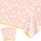 4 Pack Daisy Tablecloth Flower Table Cloth Groovy Party Tablecloth Daisy Themed Table Covers Flower Birthday Table Cloth for Summer Beach Pool Party Supply 51 x 86 Inch