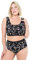 Ulla Popken Damen Bustier, Schlupfform, Ohne Bügel BH, Schwarz, 54-56 EU