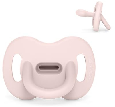 Suavinex, Chupete Todo Silicona, para Bebés 6/18 Meses, con Tetina Fisiológica Sx Pro, Súper Blandito y Flexible, Ideal para Dormir, Respeta el Desarrollo Bucodental, Colour Essence, Rosewater