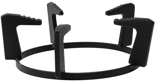 HEALLILY Five-foot Cast Iron Gas Stove Rack Pot Bracket Grate Wok Pan Support Stove Stand for Cooking