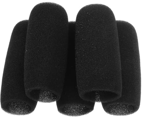 POPETPOP 5 Piezas Paravientos de Micrófono Filtro Antipop para Micrófono Protector Antiviento de Espuma para Grabación de Sonido Nítida Eventos