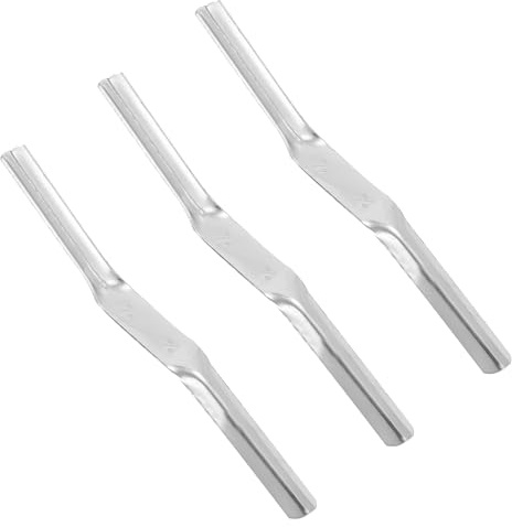 3 Pack Brick Jointer Tool 1/2 in x 5/8 in Double End Mortar Finishing Tool, Jointer Bricklaying Tools for Building Walls, Jointer for Builders and Brickies for Neat Brickwork During Pointing