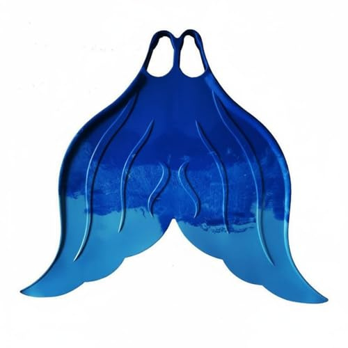 KiBcsLic Monofin Nuoto Monopinna Sirena Silicone Allenamento Nuoto Funzionale Movimento Adatta Allenamento Piscina Fotografia Sottacqua Gioco Acquatico , Blu Iridescente , 40-42