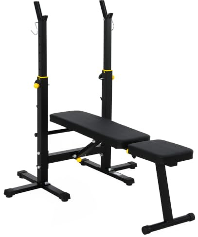 Novonova Banc Musculation Pliable Multifonction, Dossier Inclinable, Banc de Musculation Complet Bras et Jambes, Hauteur Réglable 7 Niveaux, Bench Press Musculation Homme Sport, Capacité Elevée, Noir